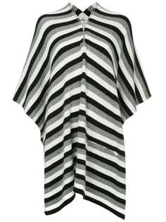 Sonia Rykiel кашемировое пончо в полоску