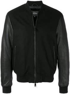 Emporio Armani куртка-бомбер с контрастными рукавами