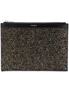 Saint Laurent клатч для Ipad с блестками