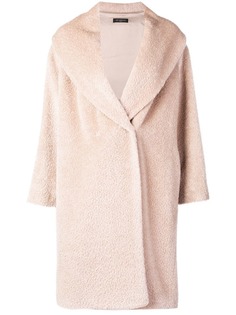 Antonelli фактурное пальто миди в стиле оверсайз