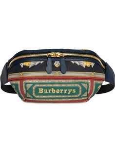 Burberry поясная сумка с принтом