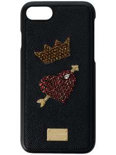 Dolce & Gabbana чехол для iPhone 7/8 с короной и сердцем