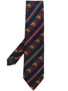 Gucci Vintage галстук с диагональным принтом