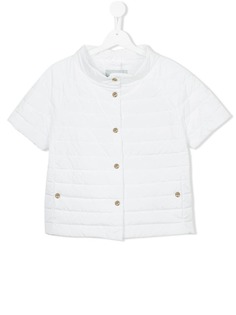 Herno Kids стеганая куртка с короткими рукавами