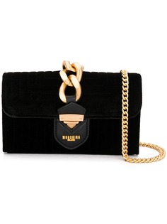 Moschino сумка на плечо с массивным цепочным декором