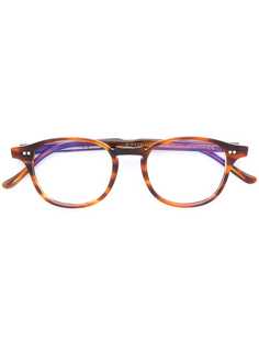 Cutler & Gross очки в круглой оправе с принтом