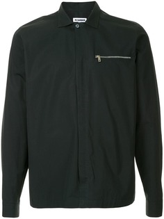 Jil Sander рубашка с карманом на молнии