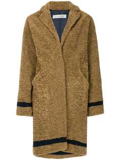 Tu Es Mon Trésor contrast fitted coat