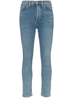 Re/Done укороченные брюки с завышенной талией