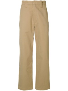 Acne Studios саржевые брюки прямого кроя