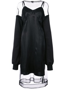 Vera Wang полупрозрачное платье миди