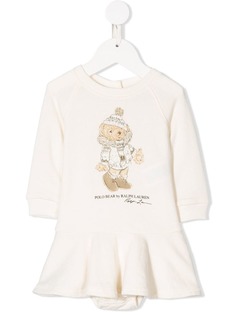 Ralph Lauren Kids платье с принтом медведя