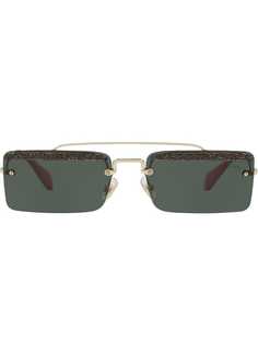 Miu Miu Eyewear солнцезащитные очки Société с декором