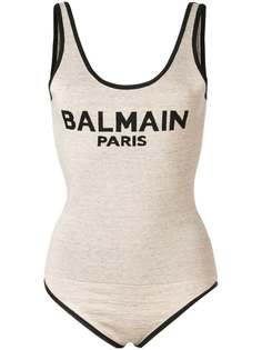Balmain боди Paris с логотипом