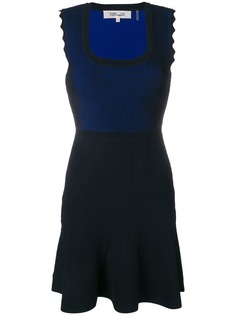 Dvf Diane Von Furstenberg короткое платье с контрастными панелями