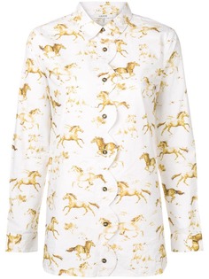 Ganni рубашка с принтом