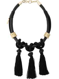 Alberta Ferretti колье в кисточками