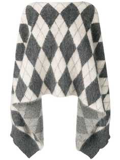 Pringle Of Scotland пончо в клетку