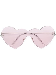Christopher Kane Eyewear солнцезащитные очки в оправе формы сердце