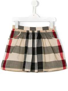 Burberry Kids юбка в клетку