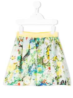 Roberto Cavalli Junior юбка с цветочным принтом