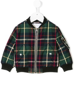 Burberry Kids куртка-бомбер в клетку