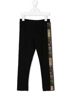 Roberto Cavalli Junior logo stripe track pants