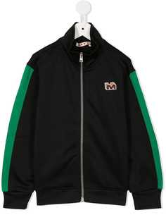 Marni Kids спортивная куртка с вышитым логотипом