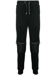Les Hommes Urban спортивные брюки с ребристыми панелями с молниями