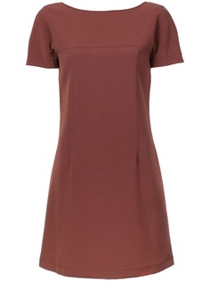 A.P.C. платье шифт с V-образным вырезом сзади