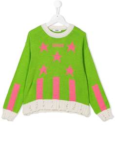 Msgm Kids жаккардовый свитер