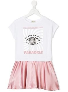 Kenzo Kids платье с отделкой с металлическим отблеском