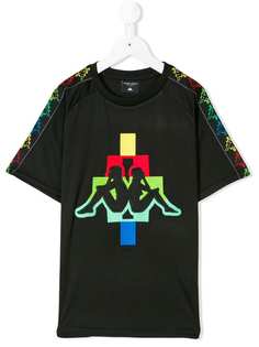 Marcelo Burlon County Of Milan Kids футболка x Kappa с вышитым логотипом