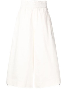 Mia-Iam logo trim cropped trousers