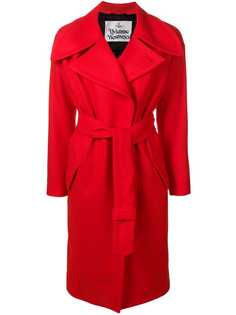 Vivienne Westwood пальто с широкими лацканами и поясом