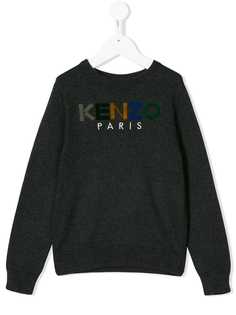 Kenzo Kids свитер с вышитым логотипом