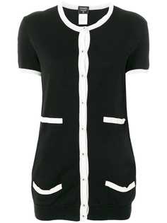 Chanel Vintage вязаная блузка с застежкой на пуговицах спереди