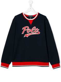 Ralph Lauren Kids толстовка с принтом логотипа