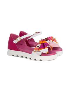 Emilio Pucci Junior сандалии с бантом