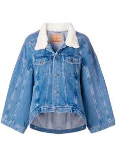 Y / Project shearling trim denim jacket