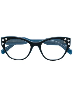 Miu Miu Eyewear очки с кристаллами