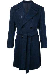 Mp Massimo Piombo двубортное пальто с поясом