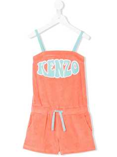 Kenzo Kids комбинезон с вышитым логотипом