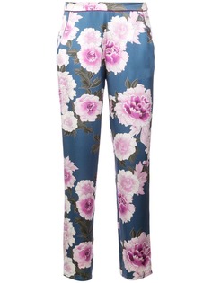 Fleur Du Mal пижамные брюки с цветочным принтом