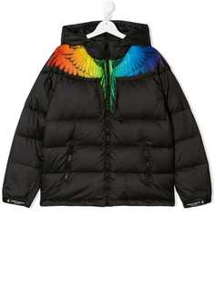 Marcelo Burlon County Of Milan Kids куртка с принтом Rainbow Wing TEEN