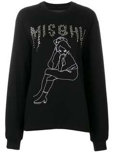 Misbhv толстовка с логотипом и заклепками