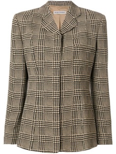 Giorgio Armani Vintage облегающий пиджак в клетку