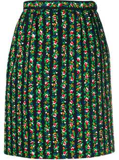 Yves Saint Laurent Vintage юбка с цветочным принтом