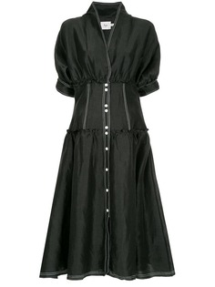 Aje расклешенное платье с поясом корсетом Isotoma