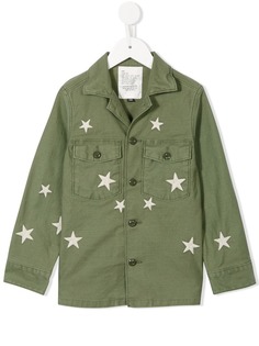 Denim Dungaree рубашка на пуговицах со звездами